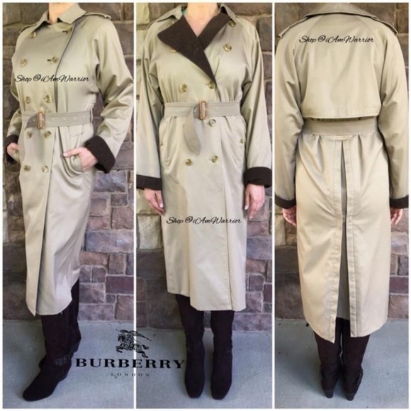 Vintage Burberrys London Long Wool Lined Trench Coat *shop@iAmWarrior - Picture 2 of 16